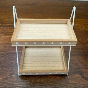 Wooden Tiered Tray for desk / vanity / makeup / perfume / jewelry